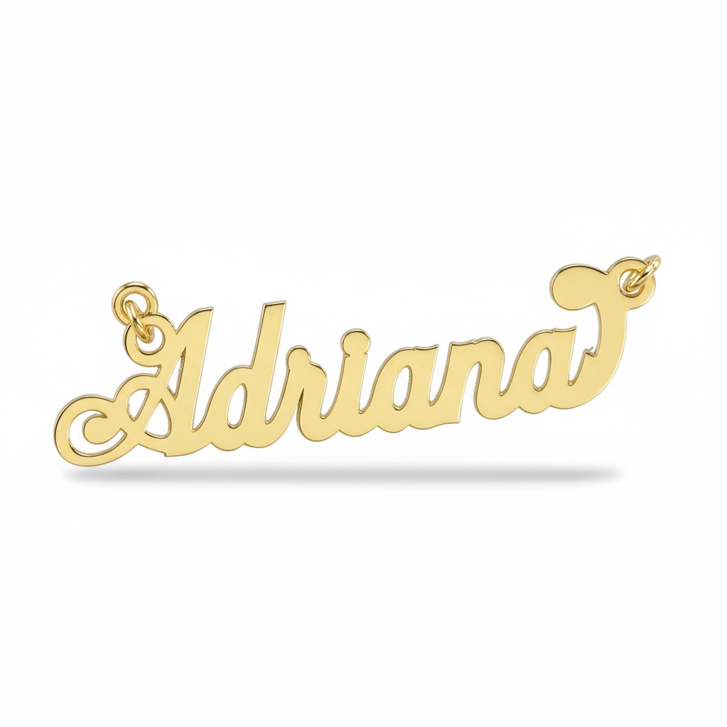 10K Personalized Name Pendant