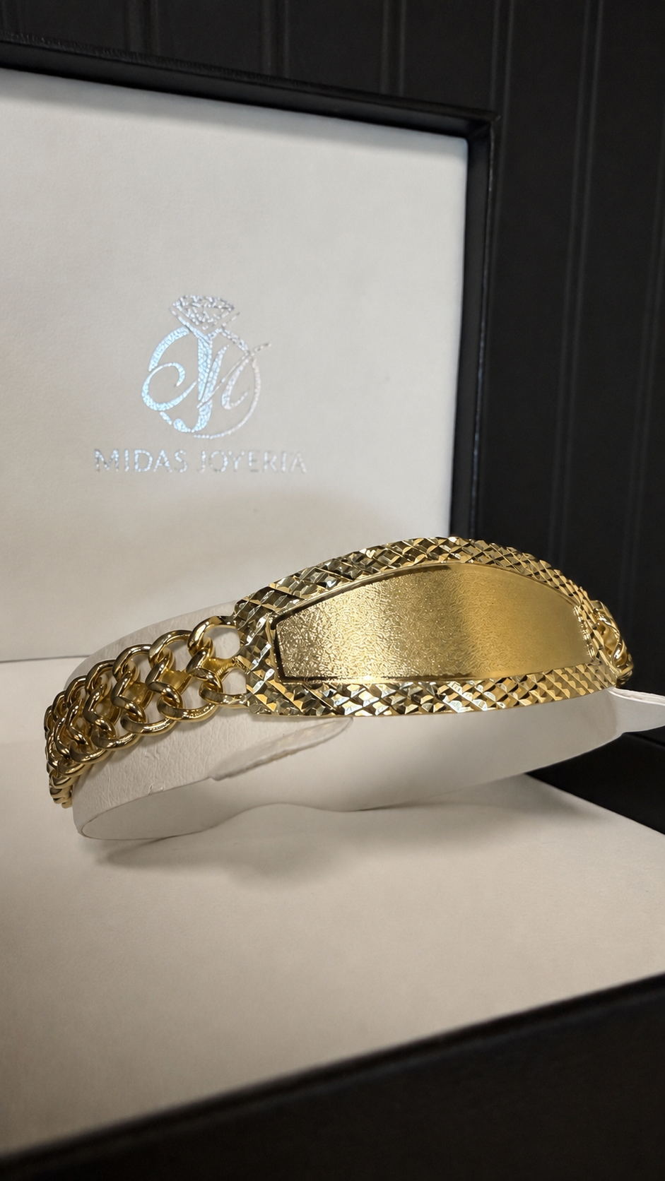 10K Gold Petatillo ID Bracelet