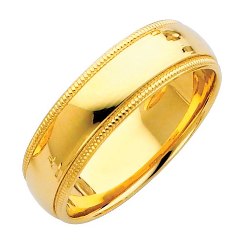 14k 6mm Wedding Band