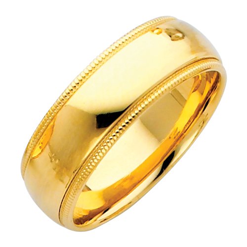 14k 7mm Wedding Band