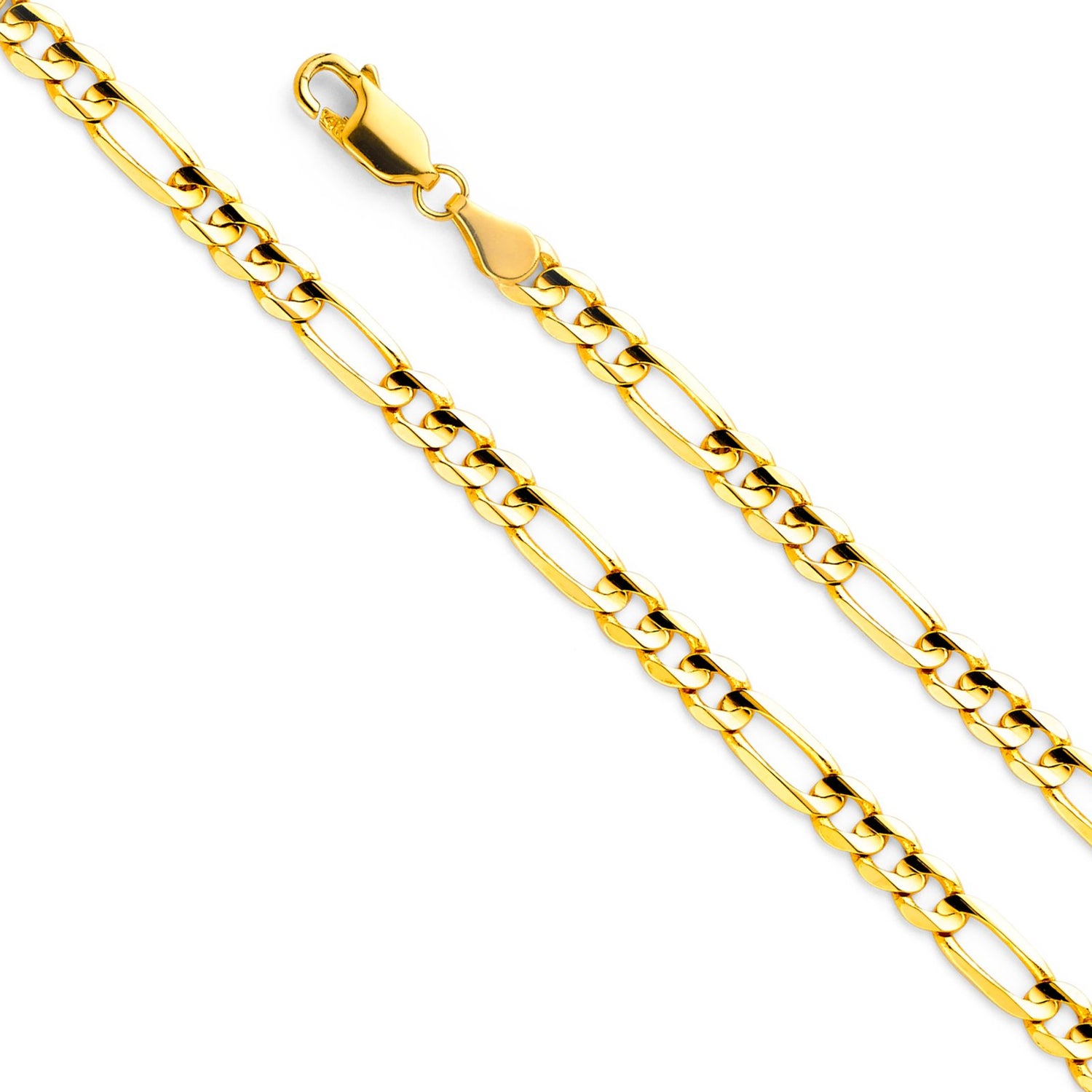 14KY 4.5mm Figaro 3+1 Chain 24''