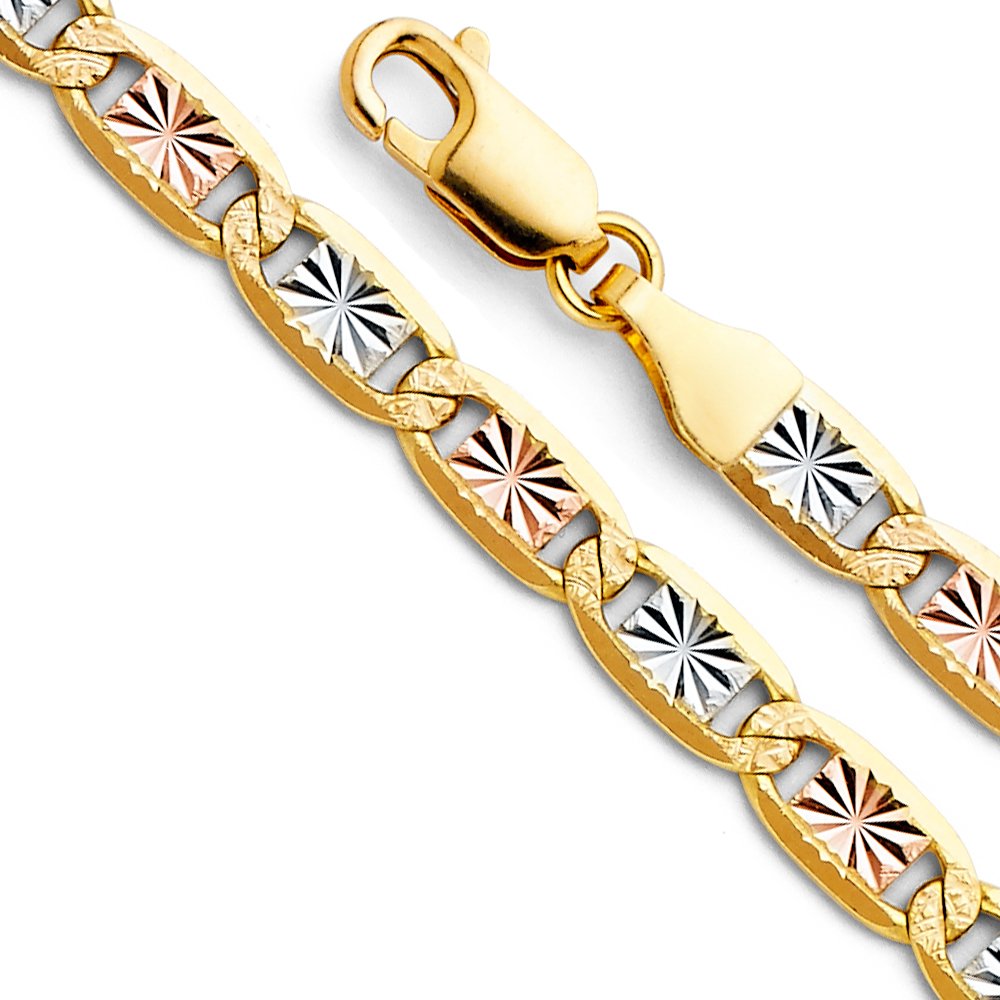 14K 3C 4.8mm Valentino Star DC Chain 24''