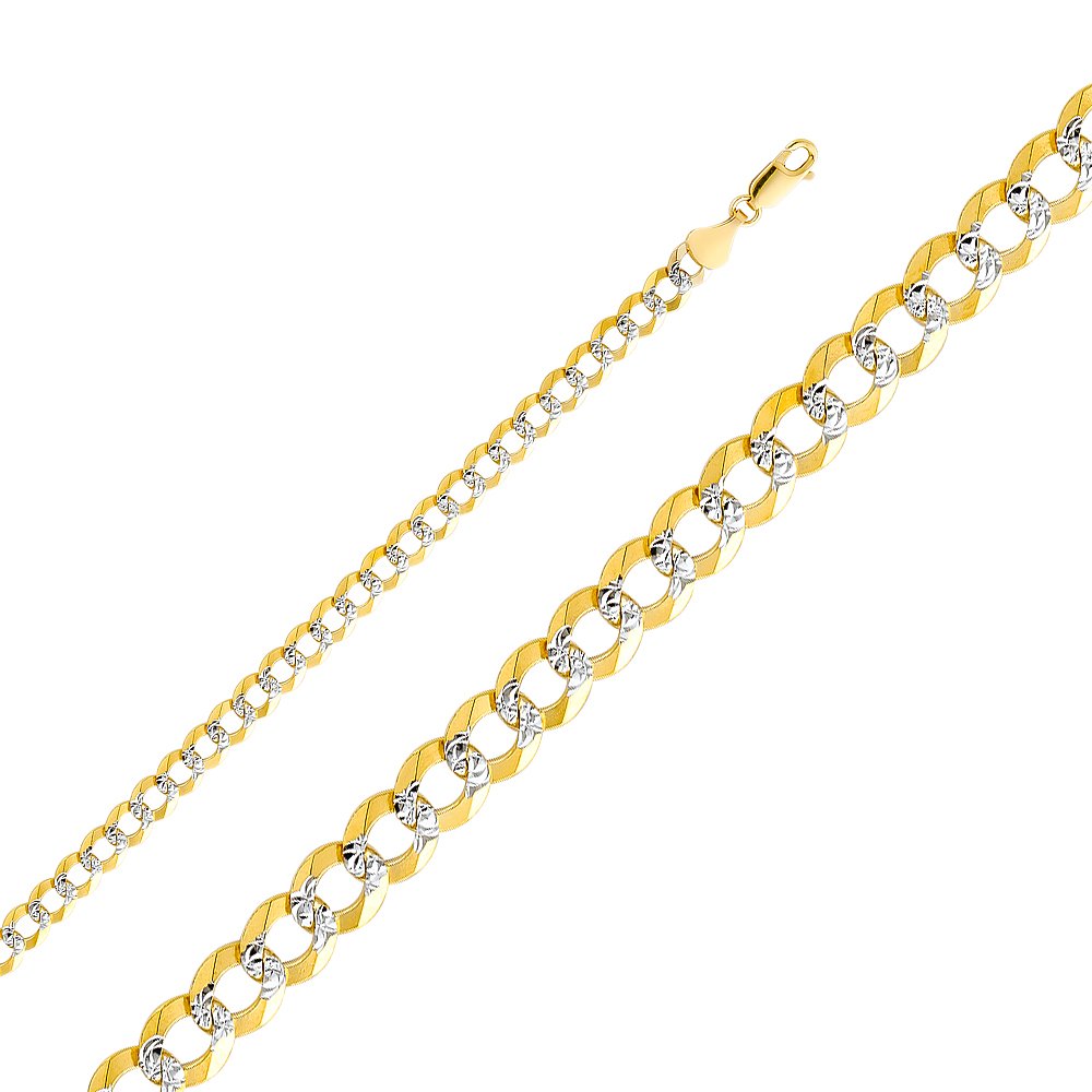 14KY 5.7mm Cuban WP Chain 26''