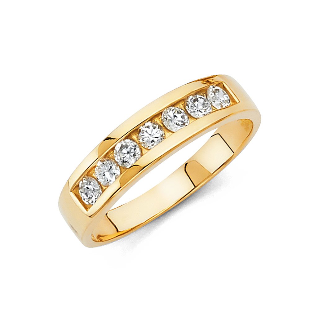 14KY CZ Weddind set