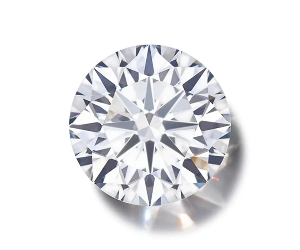 Round diamond shape on white